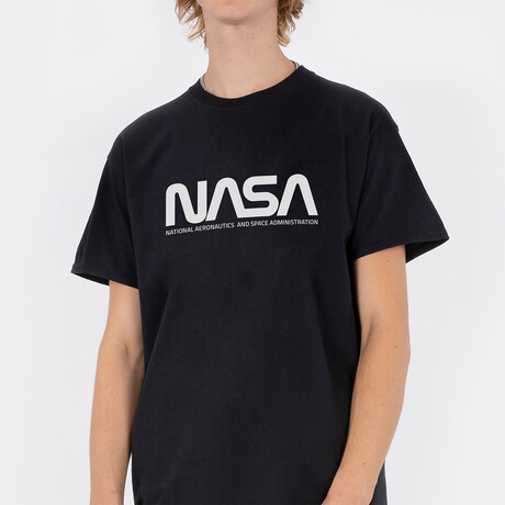 Black NASA Worm Definition T-Shirt // Black (Small)