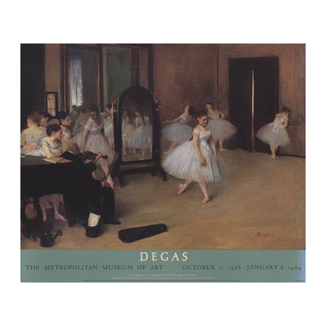 Edgar Degas // Dance Class // 1988 Offset Lithograph