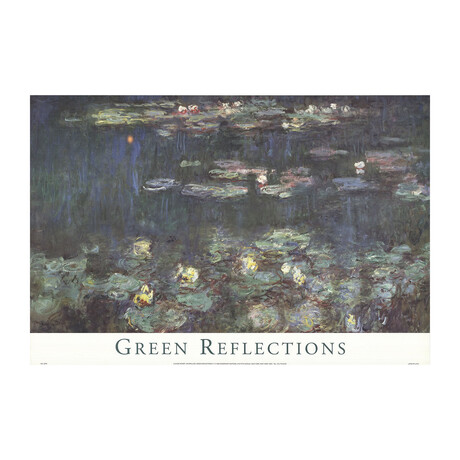 Claude Monet // Waterlilies: Green Reflections III // 1998 Offset Lithograph