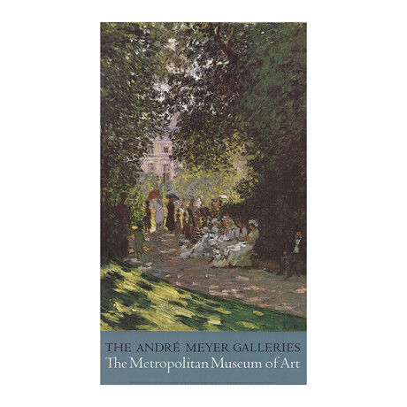 Claude Monet // Parisians Enjoying the Parc Monceau // 1987 Offset Lithograph