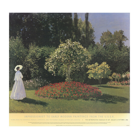 Claude Monet // Woman in a Garden // 1986 Offset Lithograph