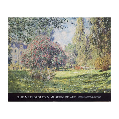 Claude Monet // Landscape: the Parc Monceau // 1999 Offset Lithograph