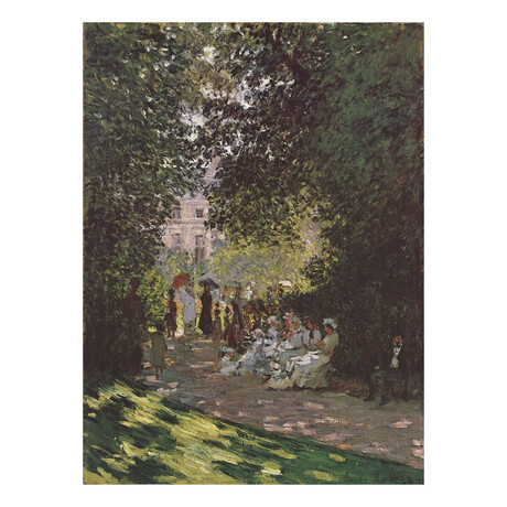 Claude Monet // Parisians Enjoying the Parc Monceau (No Text) // 1987 Offset Lithograph