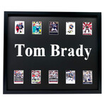 Tom Brady // Framed Football Card Collage Ver. 2