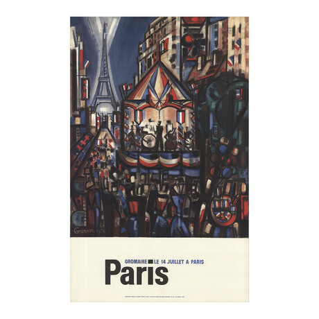 Marcel Gromaire // Paris, July 14th // 1964 Lithograph