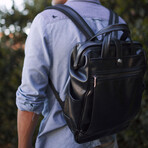 Cavallo Vegan Backpack // Black