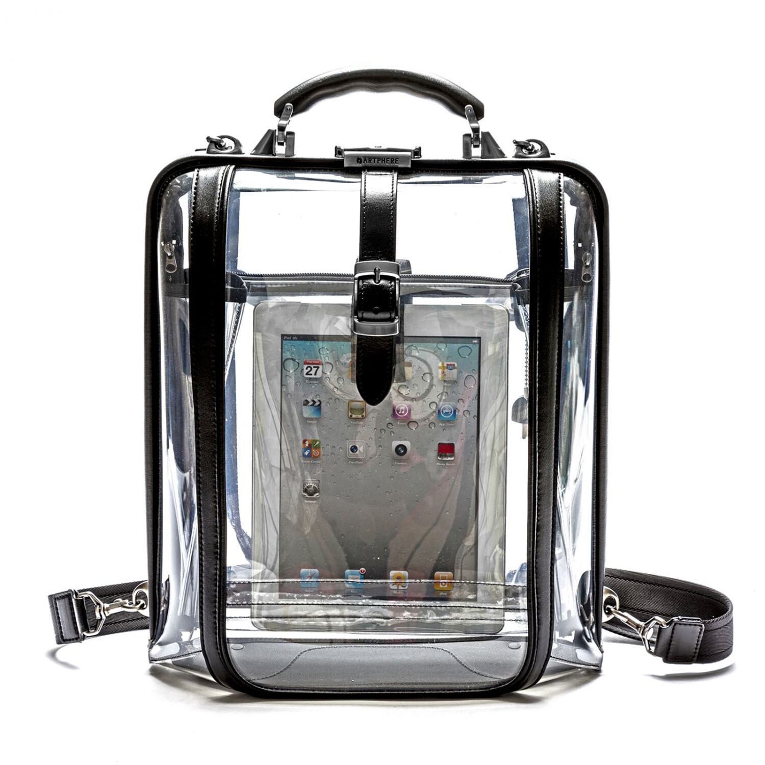 Artphere Dulles Touch Vegan Legionnaire Backpack hotsell - Clear