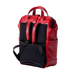 Cavallo Vegan Compact Backpack // Red