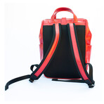 Cavallo Vegan Compact Backpack // Red