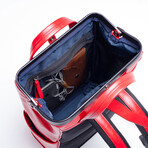 Cavallo Vegan Compact Backpack // Red