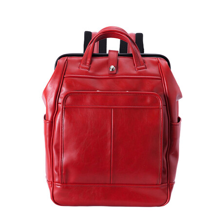 Cavallo Vegan Backpack // Red