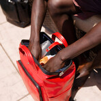Cavallo Vegan Backpack // Red