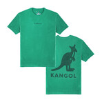 Kangol Block Logo Graphic Tee // Green (S)