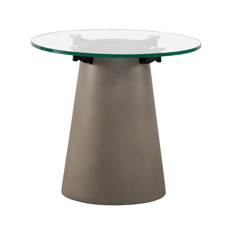 Nova Domus Elk // Concrete + Glass End Table