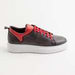 Verona Sneakers // Black + Red (Euro 40)