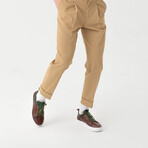 Verona Sneakers // Coffee + Green (Euro 40)