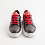 Verona Sneakers // Black + Red (Euro 40)