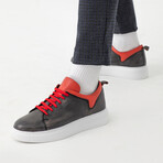 Verona Sneakers // Black + Red (Euro 40)