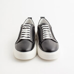 Torino Leather Sneakers // Black Nappa (Euro 40)