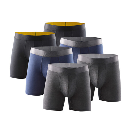 Technical Boxer Briefs // Pack of 6 // Mixed Colors (S)