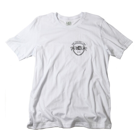 Bruce Beach Tee // White + Black (S)