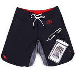 Rhino Swim Trunks // Black + Red (S)