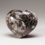 Genuine Polished Ruby in Quartz Heart // Large