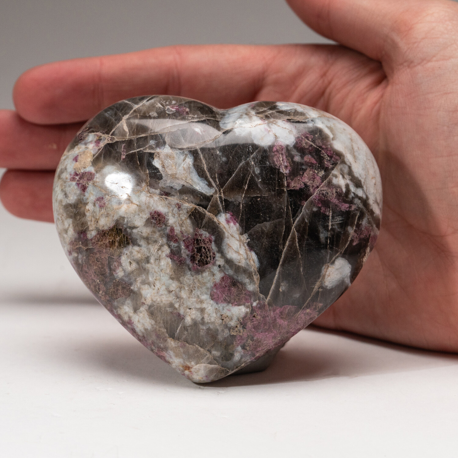 Genuine Polished Ruby in Quartz Heart // Large - Astro Gallery - Touch ...