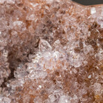 Genuine Polished Amethyst Clustered Heart + Acrylic Display Stand // V7