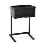 Portable Folding Black Steel Charcoal Barbeque
