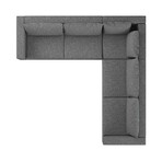 Dynamic Sofa // Large L Sectional (Gray)