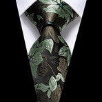 Eden Handcrafted Silk Tie // Green