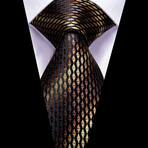 Ernest Handmade Silk Tie // Black + Brown