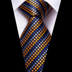 Riker Handmade Silk Tie // Orange + Blue