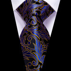 Maverick Handcrafted Silk Tie // Blue + Black