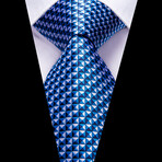 Starry Handmade Silk Tie // Blue