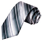 Saren Handmade Silk Tie // Silver