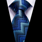 Bowie Silk Tie // Blue + Teal