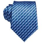 Starry Handmade Silk Tie // Blue