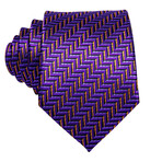 Mizzane Handcrafted Silk Tie // Purple