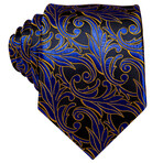 Maverick Handmade Silk Tie // Blue + Black
