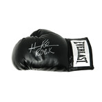 Hasim Rahman // Signed Everlast Black Boxing Glove // "Rock" Inscription