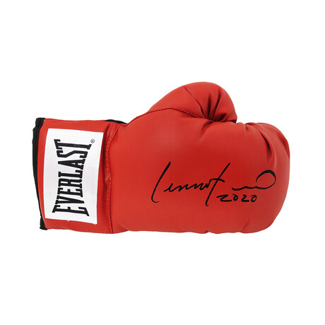 Lennox Lewis // Signed Everlast Red Boxing Glove