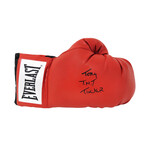 Tony Tucker // Signed Everlast Red Boxing Glove // "TNT" Inscription