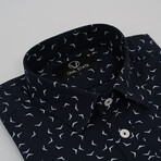Amalfi Slim Fit Shirt // Navy (Large)
