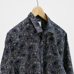Capri Slim Fit Shirt // Navy (Small)