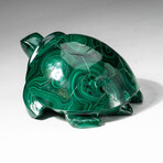 Genuine Polished Hand Carved Malachite Turtle