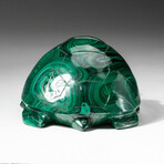 Genuine Polished Hand Carved Malachite Turtle