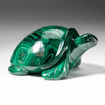 Genuine Polished Hand Carved Malachite Turtle