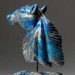 Genuine Polished Hand Carved Lapis Lazuli Horse